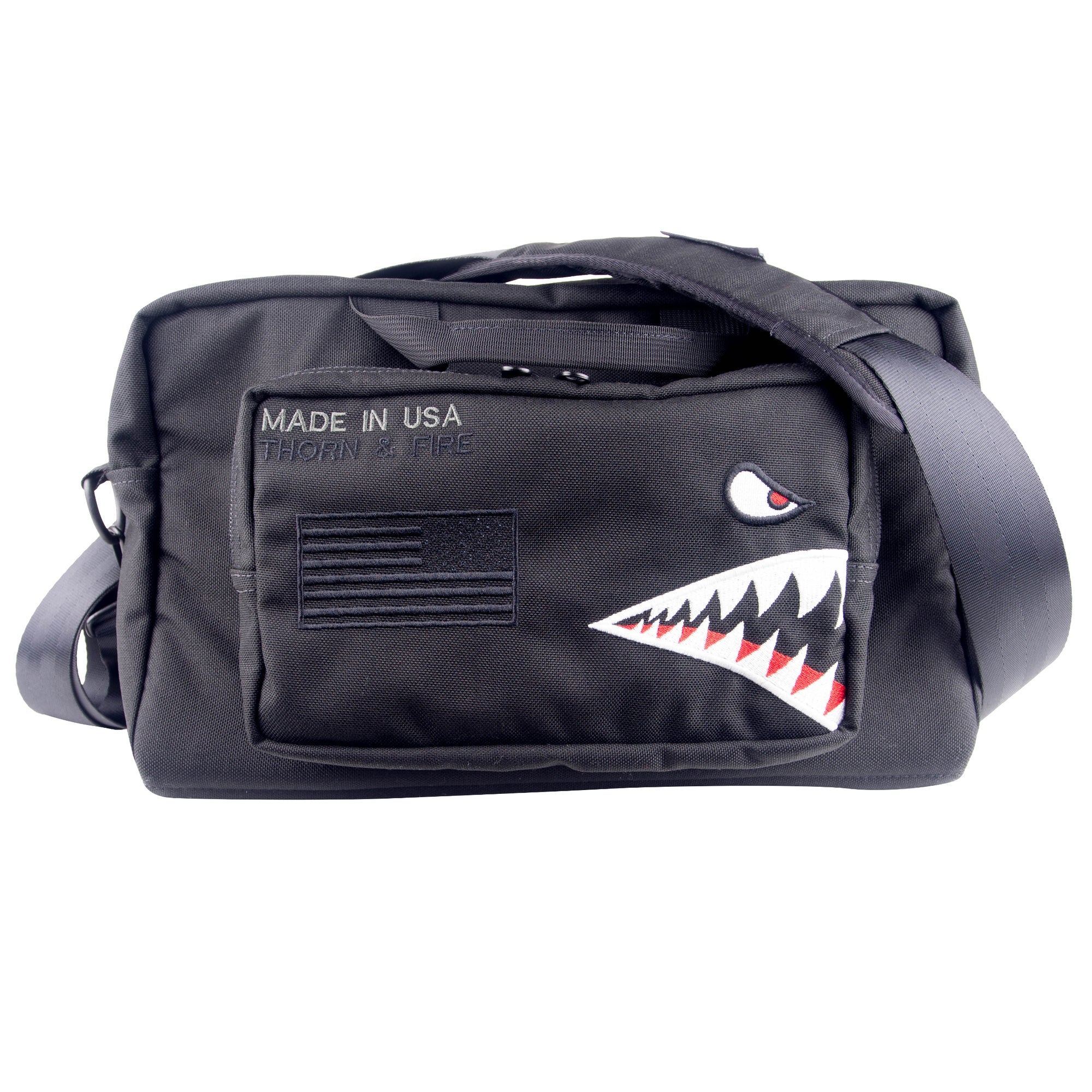 BAPE Tiger Shark Boston Bag Black - SS18 - US